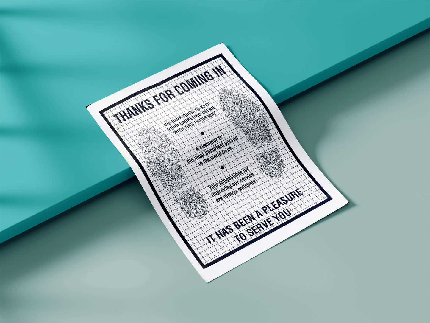 Paper Floor Mat - Car care Products Florida USA