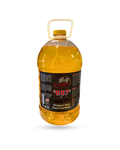 G Force 007 High Gloss Tire Shine container for a deep wet-look tire finish