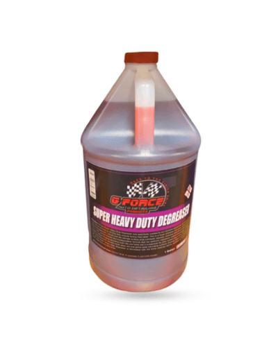 G Force Super Heavy Duty Degreaser gallon container for automotive grease, oil, and grime removal