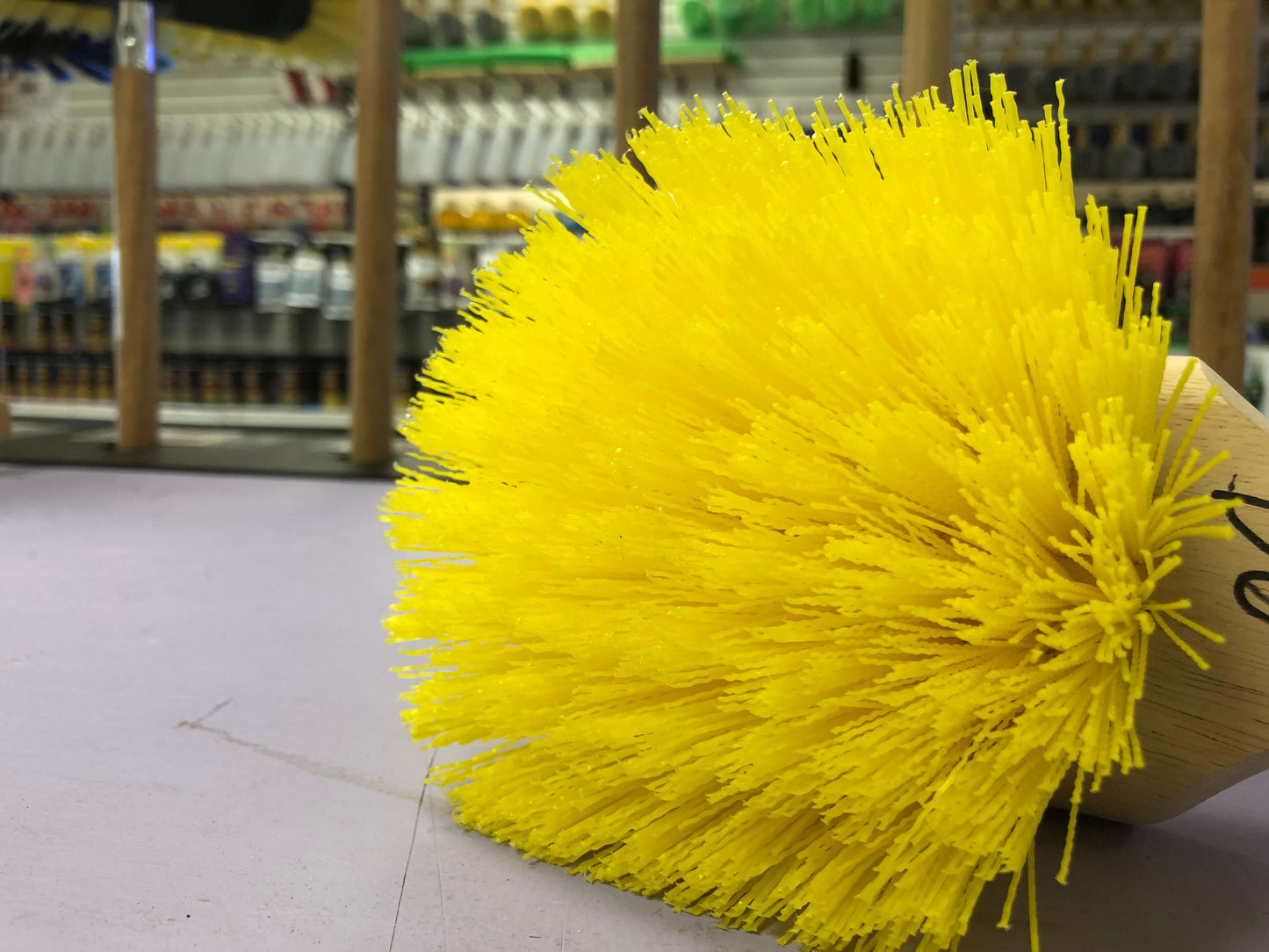 Carpet Scrub Brush Yellow, interior detail brush
