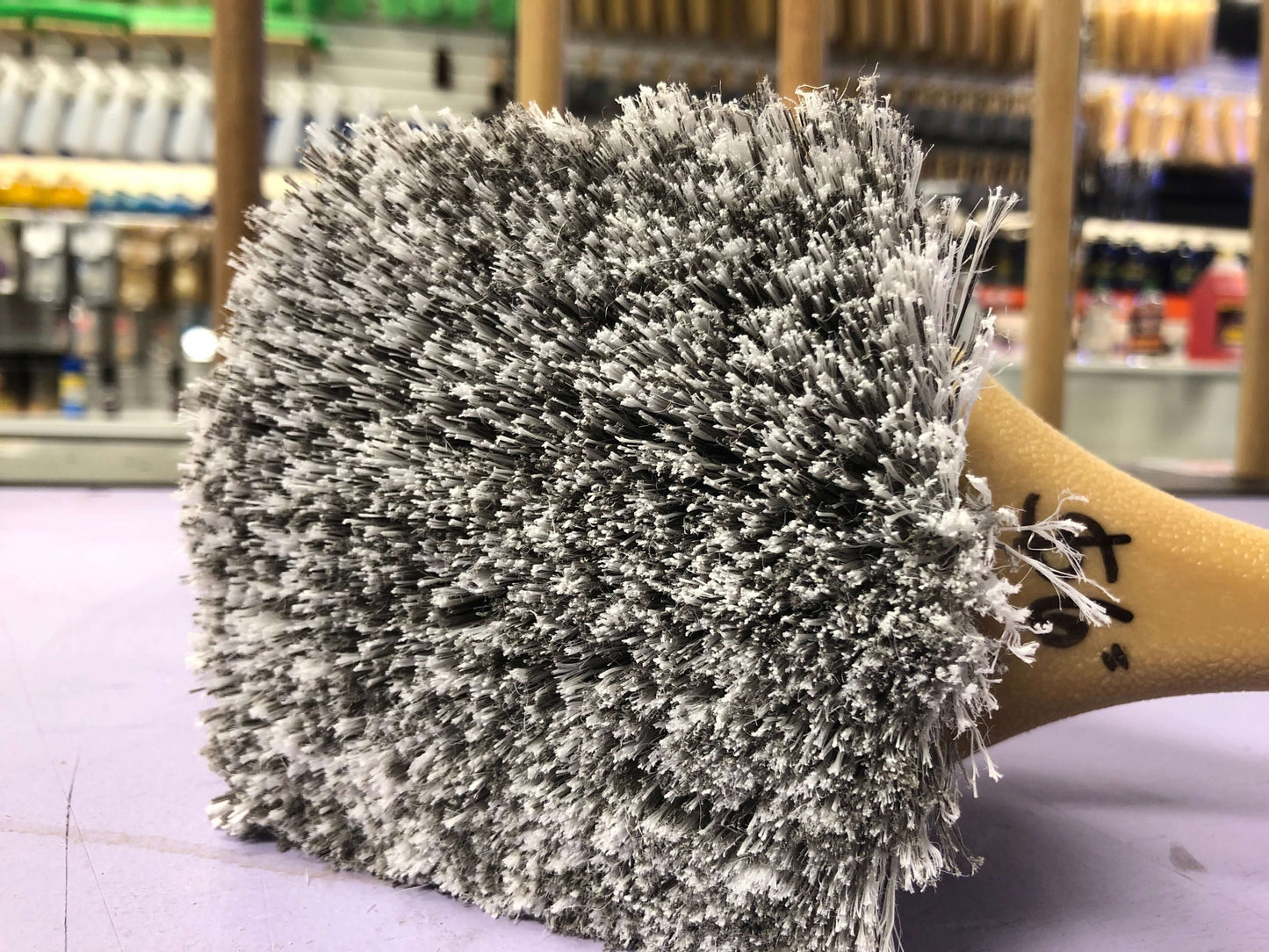 Auto detailing product, car cleaner brush