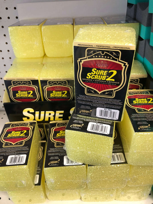 Scrub sponge, car cleaning product