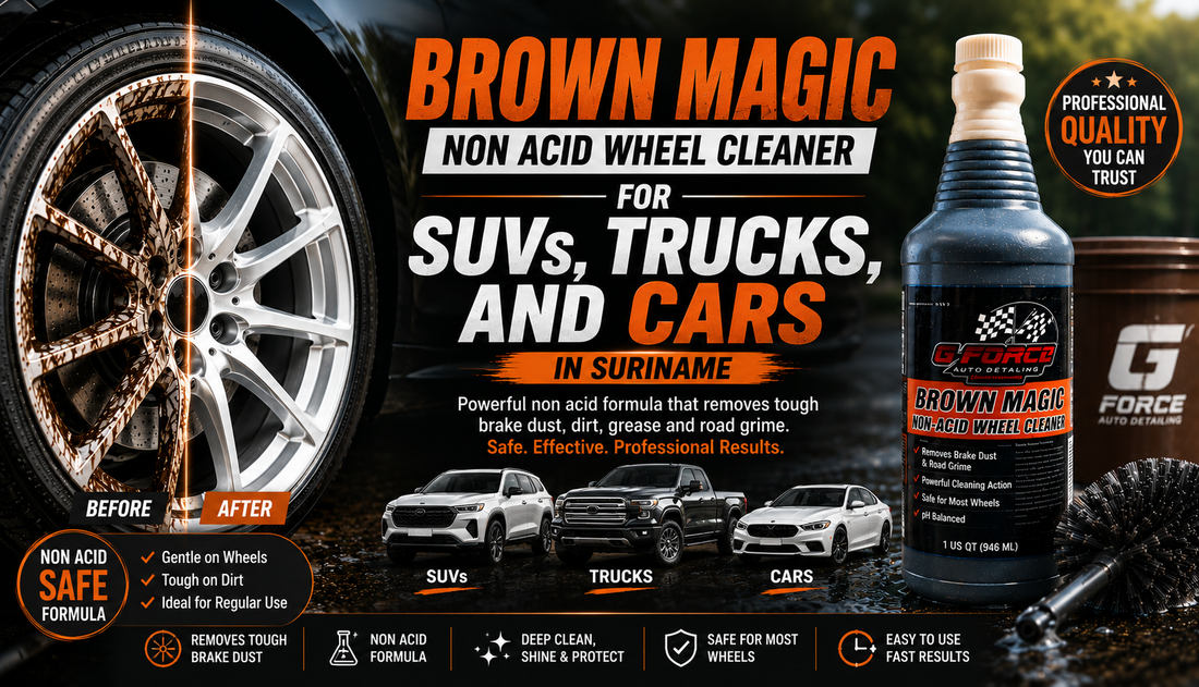 Brown Magic Non Acid Wheel Cleaner for SUVs, Trucks, and Cars