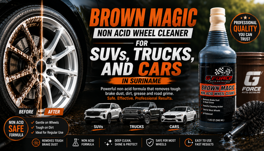 Brown Magic Non Acid Wheel Cleaner for SUVs, Trucks, and Cars