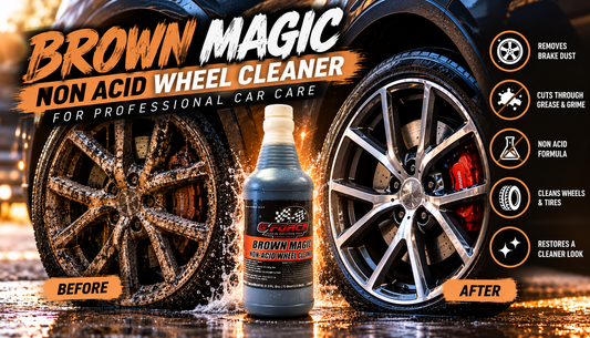 Brown Magic Non Acid Wheel Cleaner for Professional Car Care