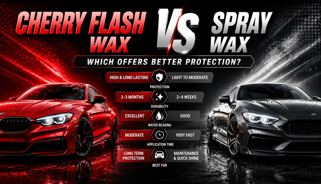 Cherry Flash Wax vs Spray Wax