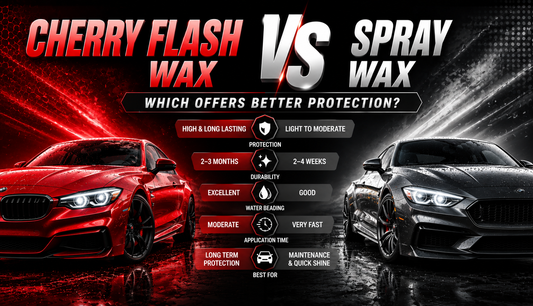 Cherry Flash Wax vs Spray Wax