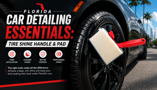 Florida Car Detailing Essentials: Tire Shine Handle & Pad