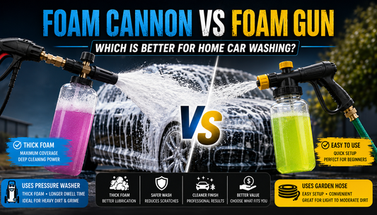 Foam cannon vs foam gun
