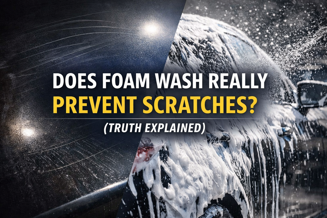 Foam wash and car scratches