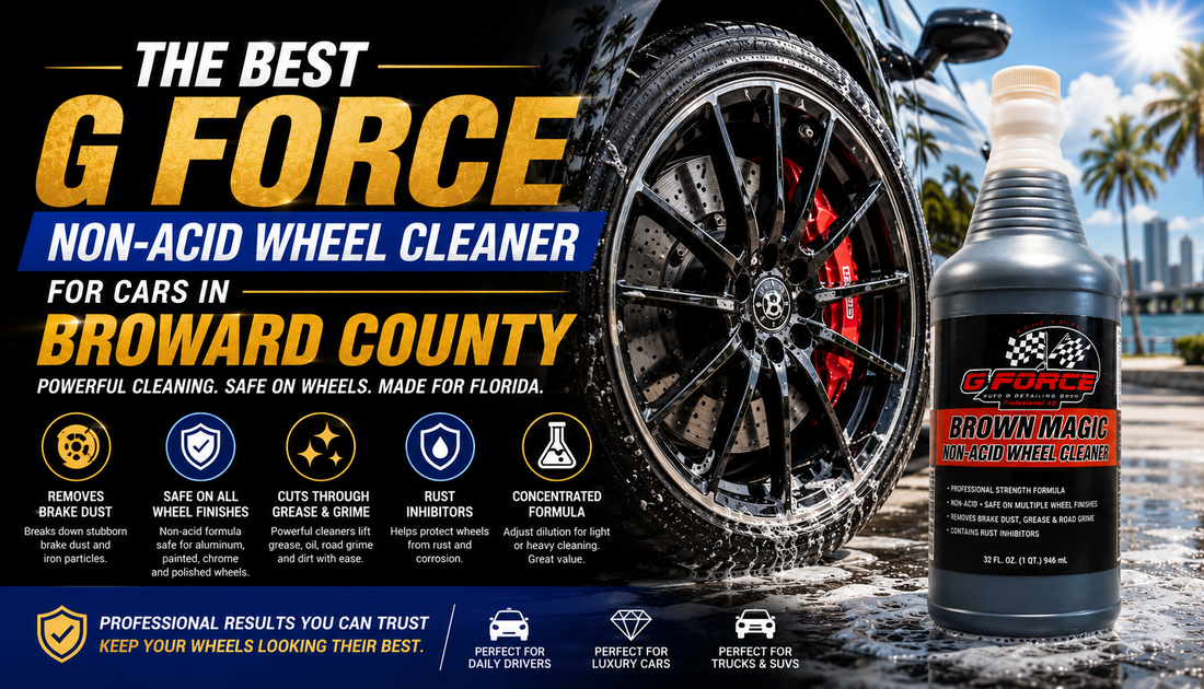 G Force Non-Acid Wheel Cleaner for Cars in Broward County
