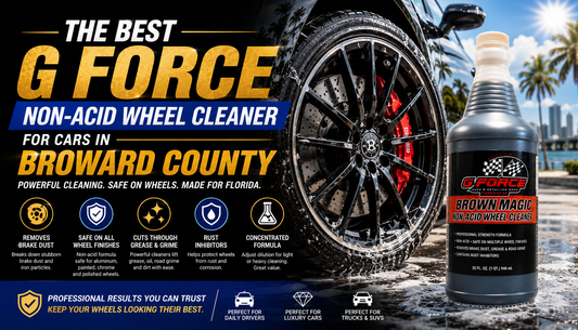 G Force Non-Acid Wheel Cleaner for Cars in Broward County