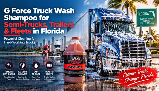 G Force Truck Wash Shampoo for Semi-Trucks, Trailers & Fleets in Florida