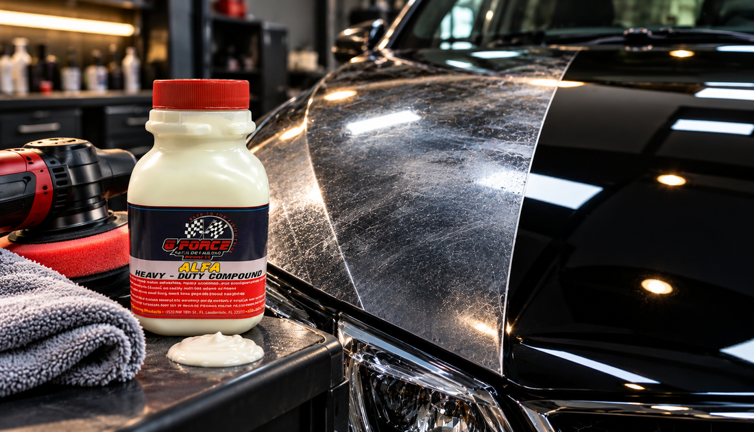 Heavy Duty Car Compound for Scratches, Sanding Marks & Oxidation