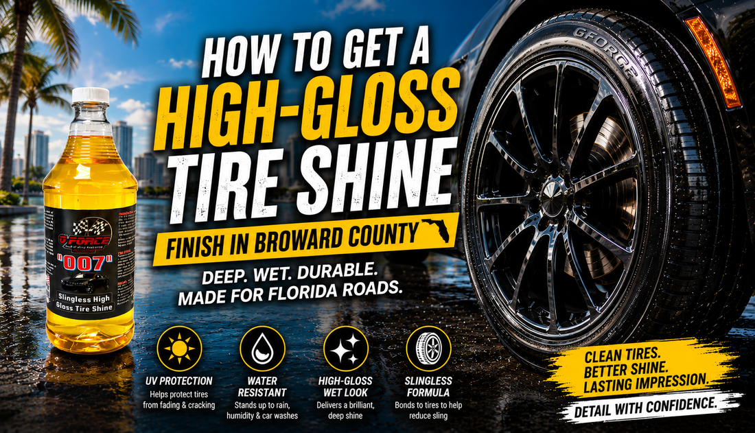 How to Get a High-Gloss Tire Shine Finish in Broward County