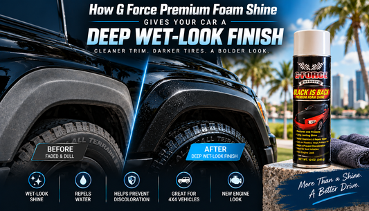 How G Force Premium Foam Shine Gives Your Car a Deep Wet-Look Finish