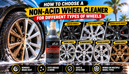 How to Choose a Non-Acid Wheel Cleaner for Different Types of Wheels