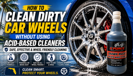 How to Clean Dirty Car Wheels Without Using Acid Based Cleaners