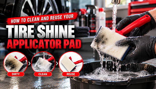 How to Clean and Reuse Your Tire Shine Applicator Pad