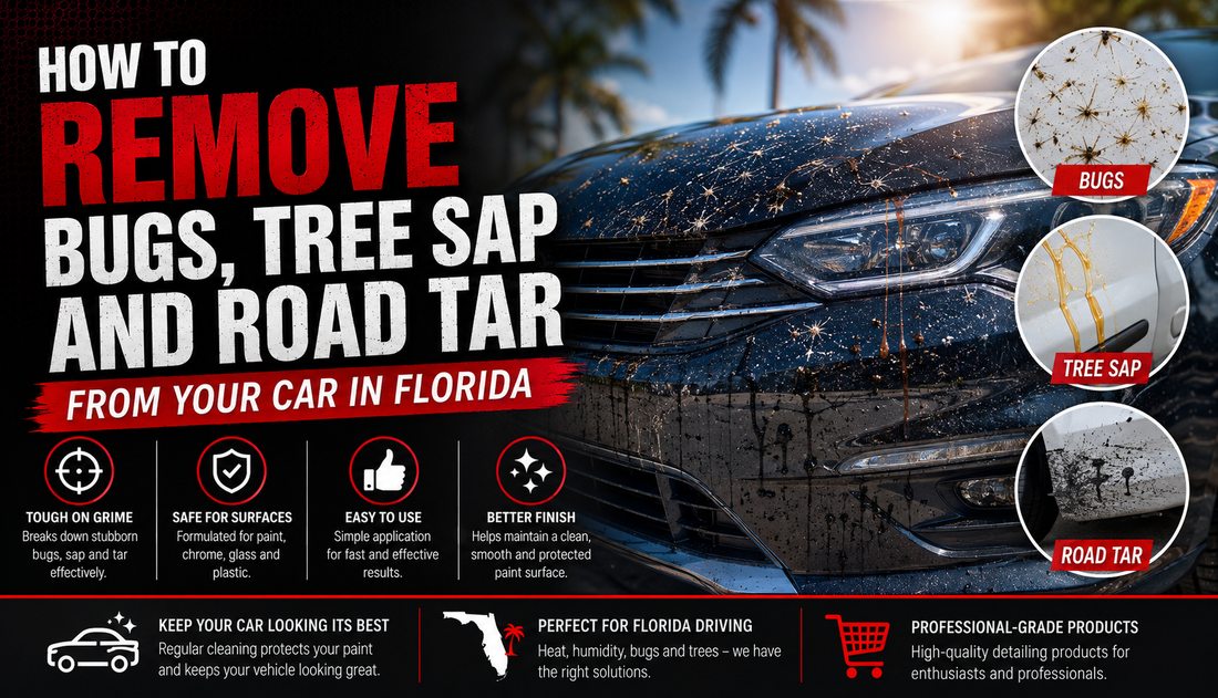 How to Remove Bugs Tree Sap and Road Tar From Your Car in Florida