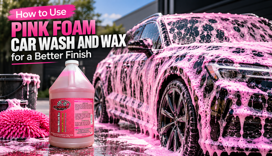 How to Use Pink Foam Car Wash and Wax for a Better Finish