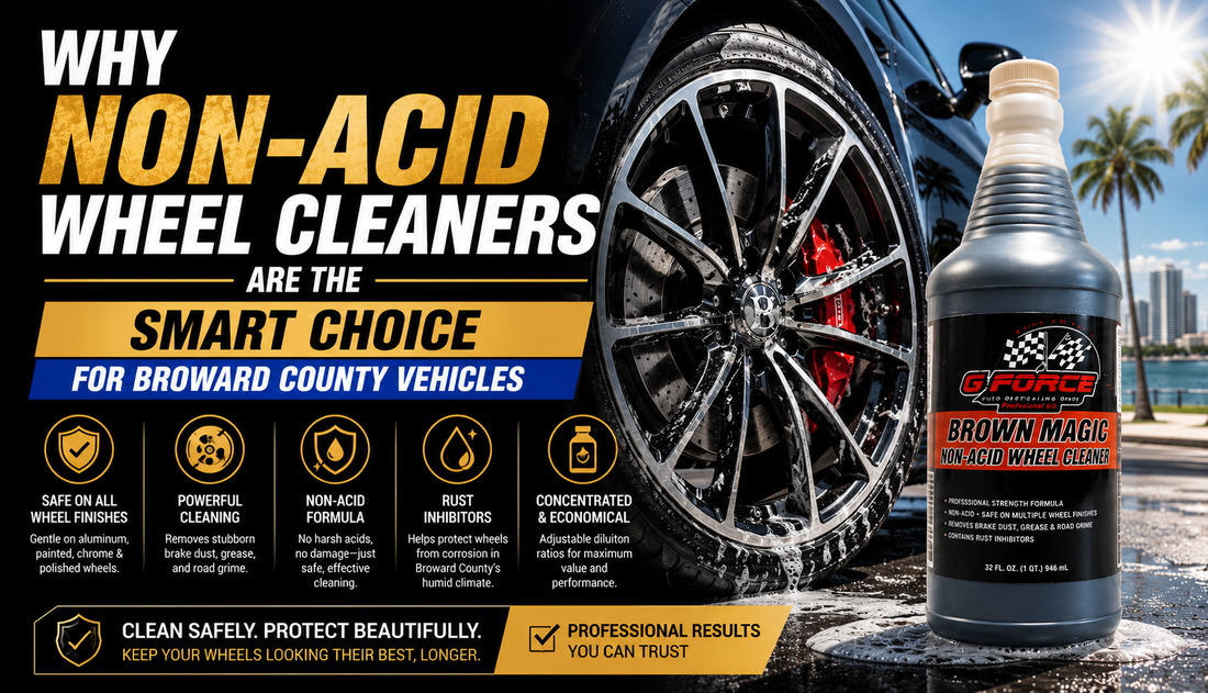 Non-Acid Wheel Cleaners for Broward County Vehicles