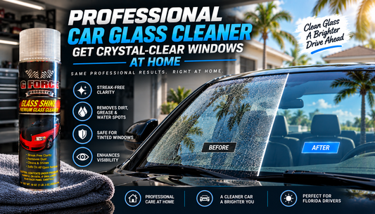Professional Car Glass Cleaner: Get Crystal-Clear Windows at Home