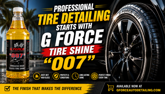 Professional Tire Detailing Starts with G Force Tire Shine 007