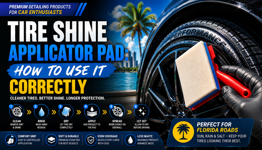 Tire Shine Applicator Pad How to Use It Correctly