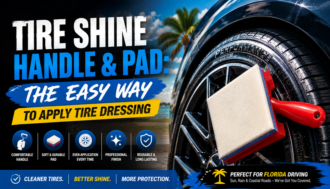 Tire Shine Handle Pad The Easy Way to Apply Tire Dressing