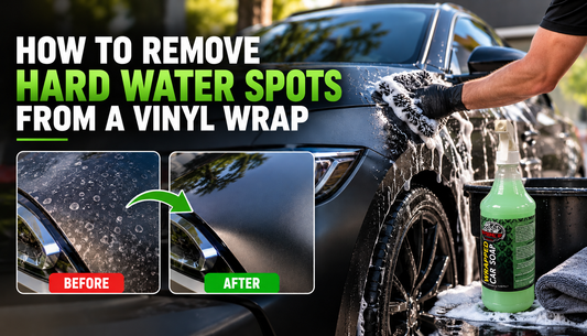 How to Remove Hard Water Spots From a Vinyl Wrap