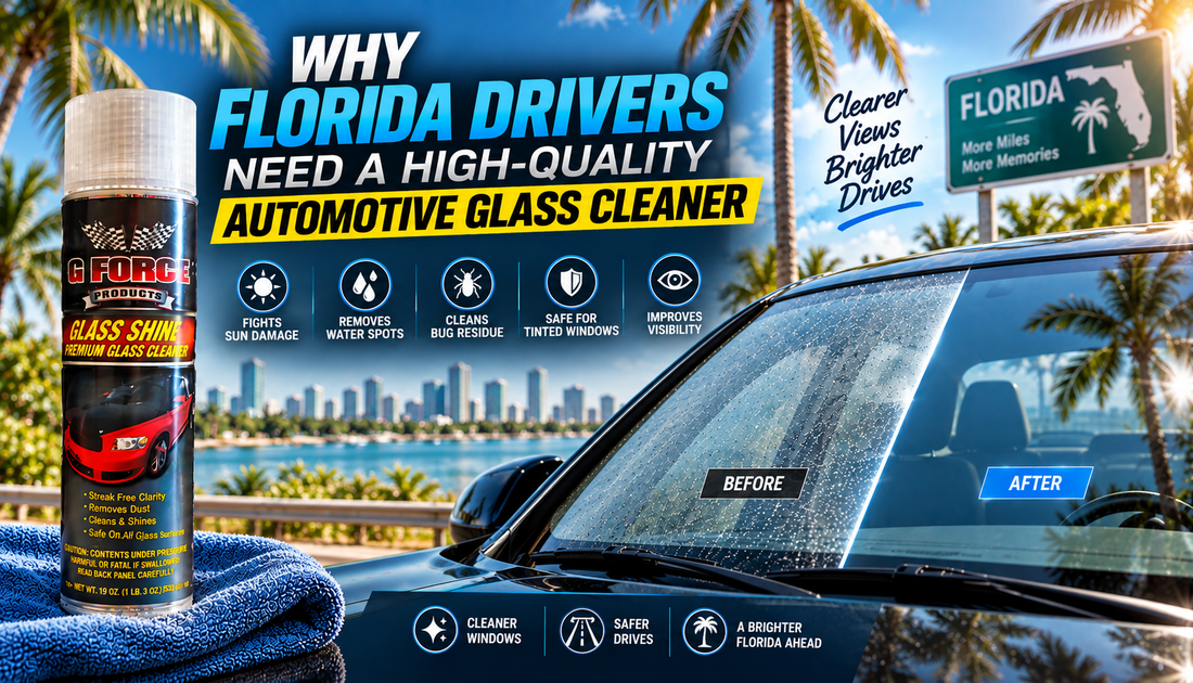 Why Florida Drivers Need a High-Quality Automotive Glass Cleaner