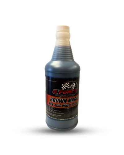 Brown Magic Wheel and Tire Cleaner Powerful cleaner designed to remove dirt, grease, and brake dust from wheels and tires, restoring a deep, clean finish