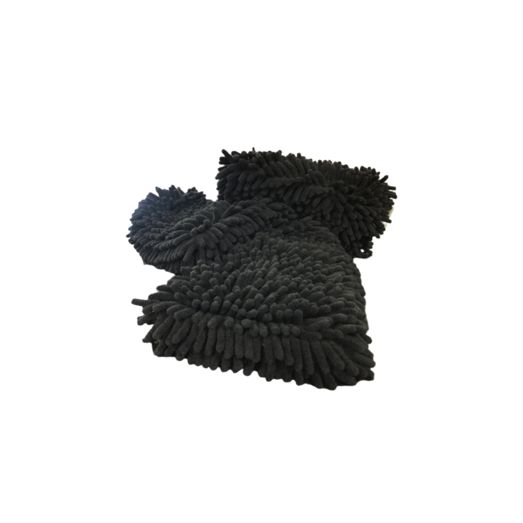 Chenille Wash Mitt Black