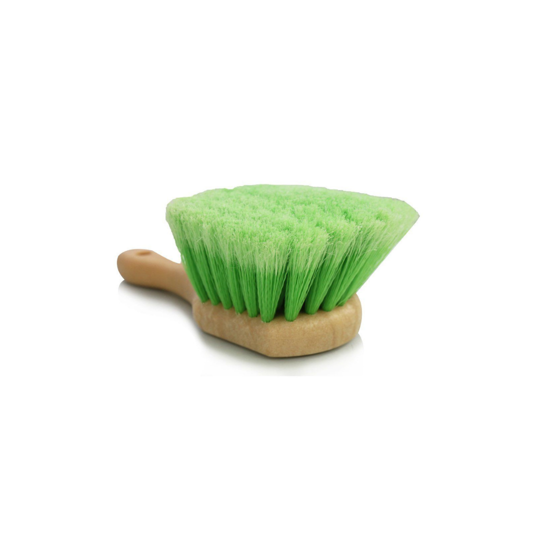 G Force Auto Detailing Green Scrub Brush, Soft bristles brush, car interior brush