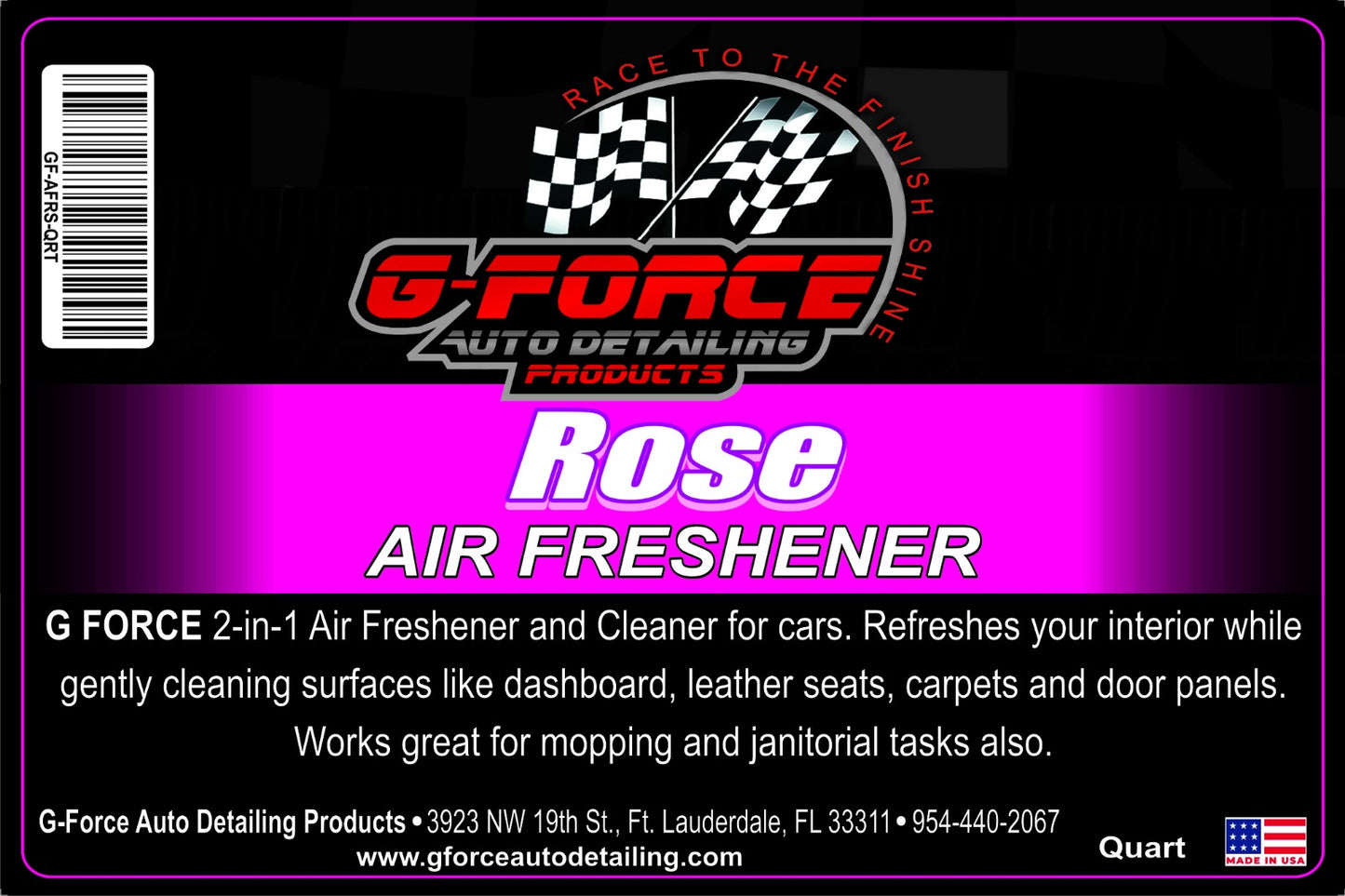 G FORCE AIR FRESHENER - 2 in 1 Air Freshener & Cleaner