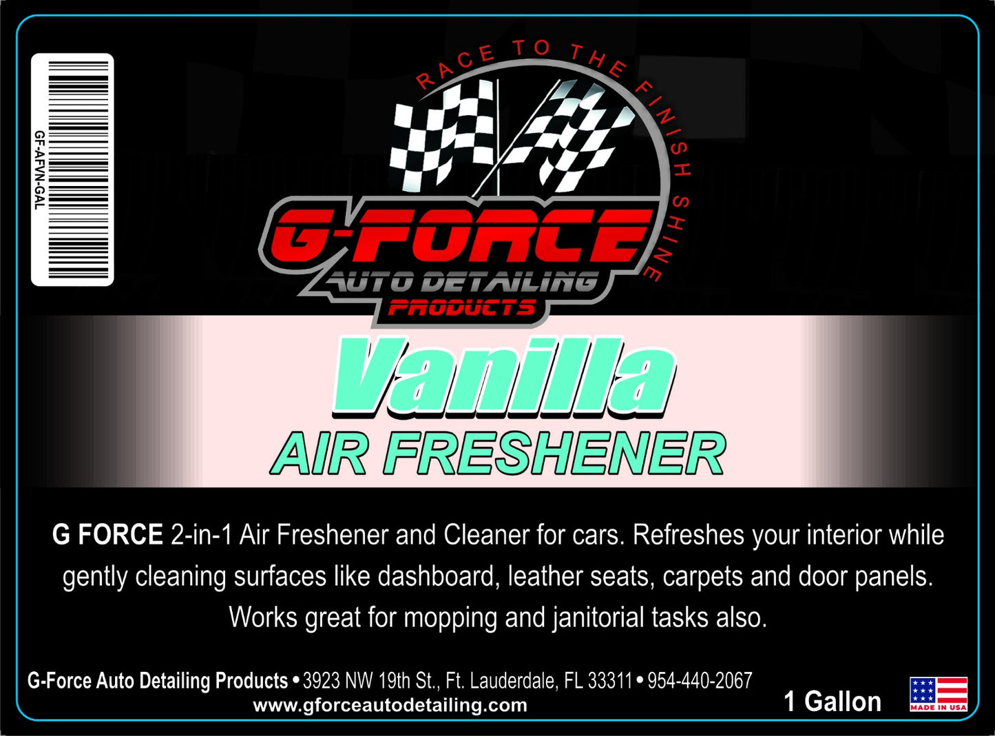 G FORCE AIR FRESHENER - 2 in 1 Air Freshener & Cleaner