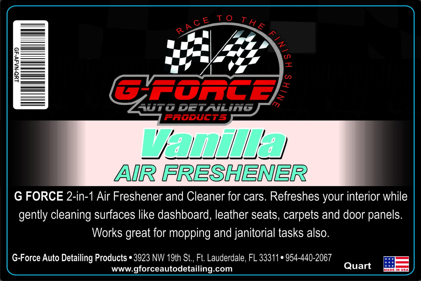 G FORCE AIR FRESHENER - 2 in 1 Air Freshener & Cleaner