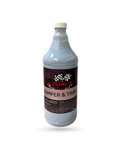 G Force Bumper and Trim Restorer in a bottle for automotive plastic trim and rubber restoration