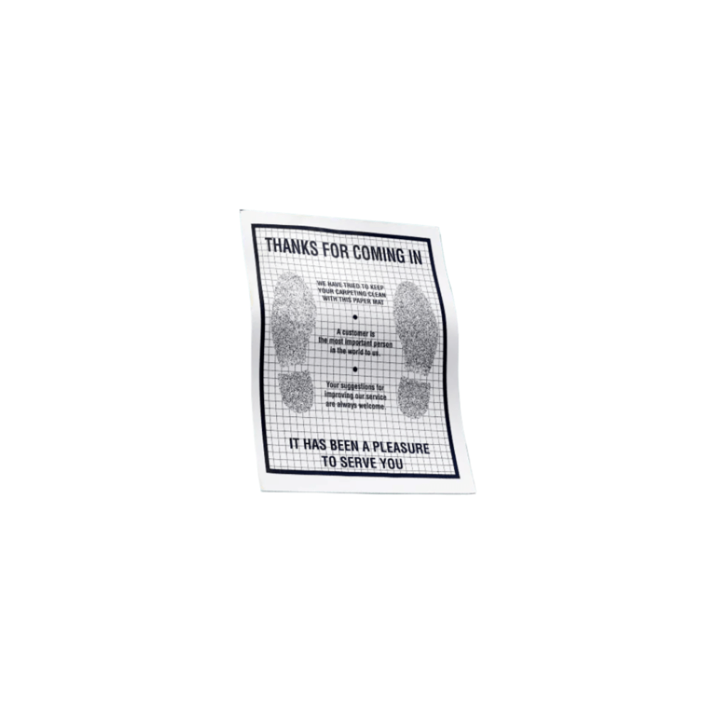 G Force disposable paper car floor mats, box of 500 for automotive detailing and vehicle service