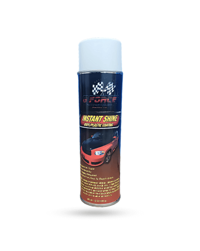G Force Instant Shine Vinyl and Plastic Coating aerosol spray for automotive dashboards and trim
