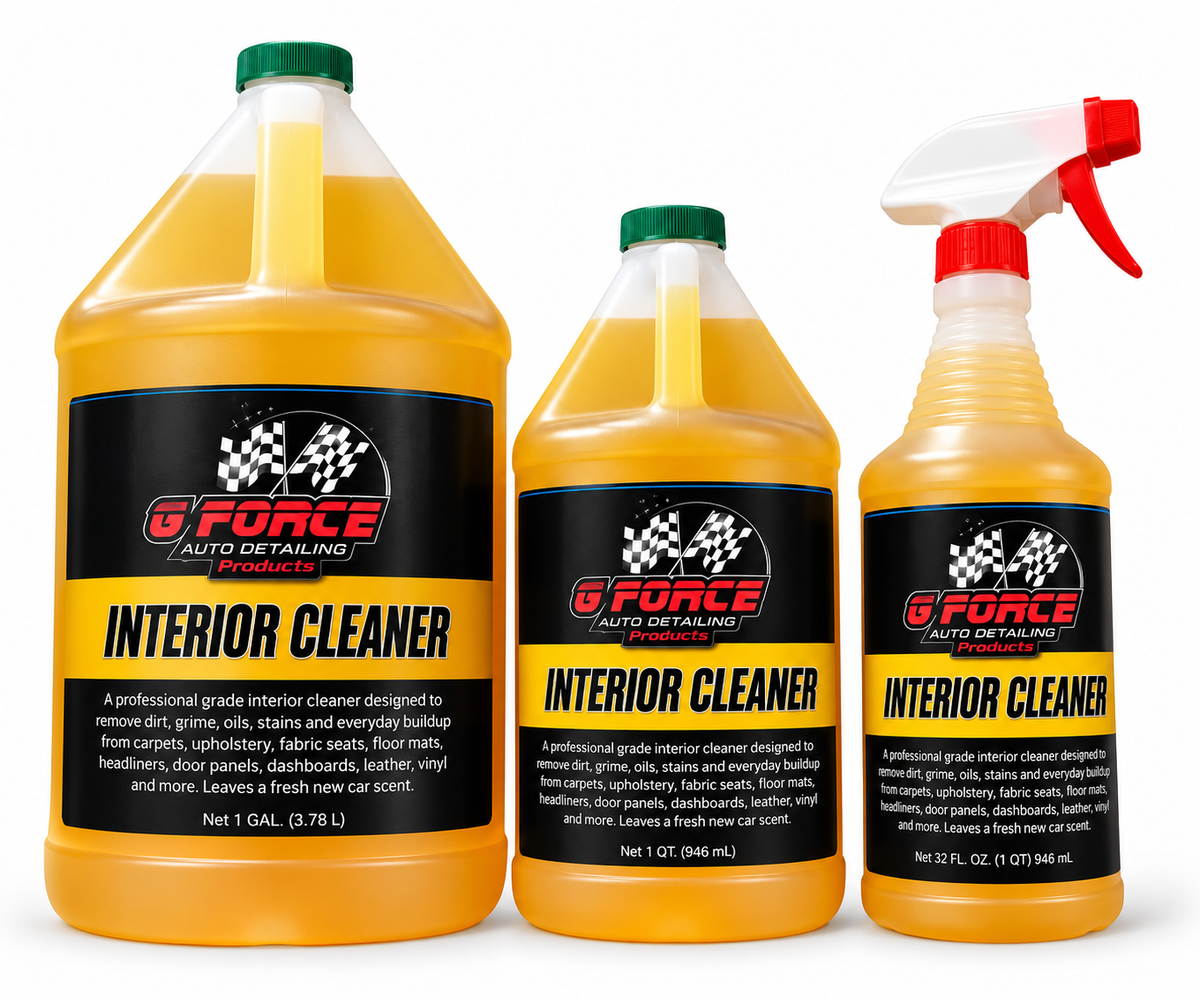 G Force Interior Cleaner in multiple sizes for car interior detailing