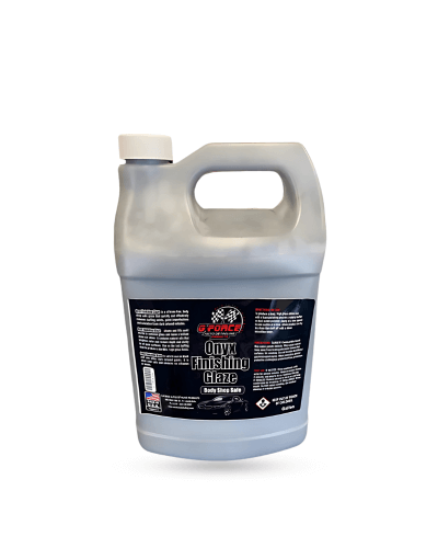 G Force Onyx Finishing Glaze gallon container for high-gloss automotive paint finishing