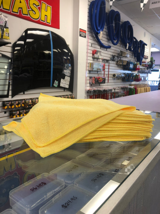 12x12 Microfiber Towel Yellow